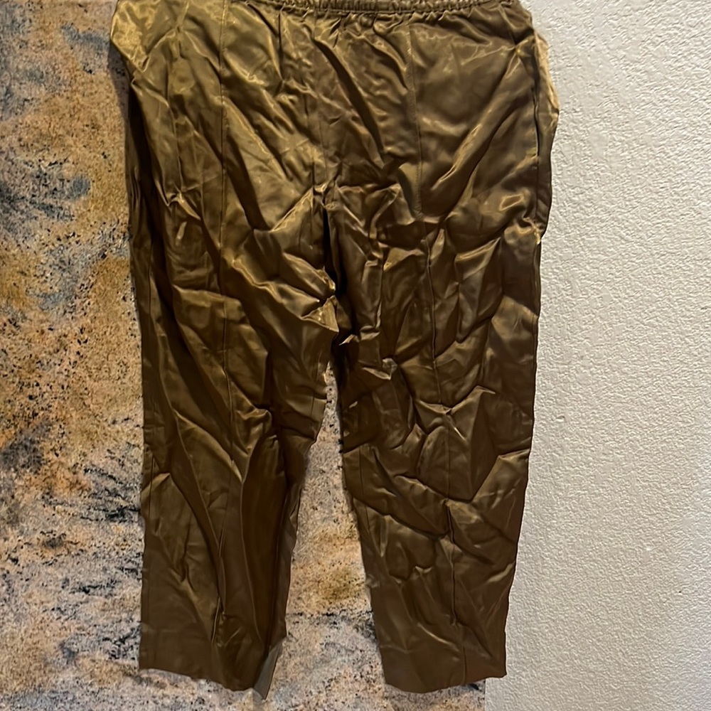 New banana republic silk trousers
